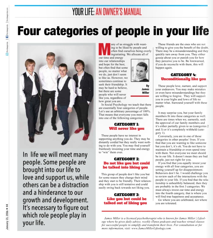 4 Categories of People