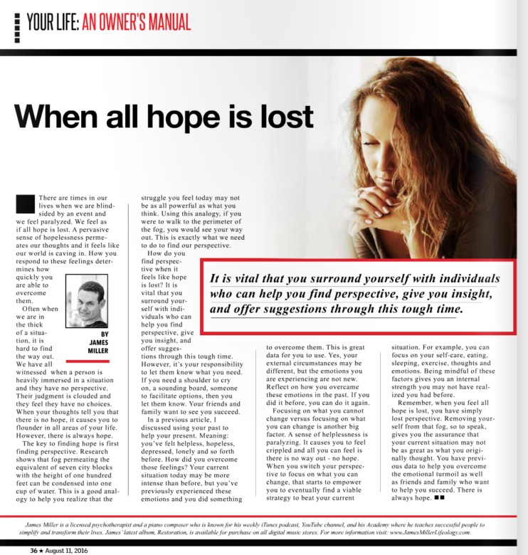 When all hope is lost